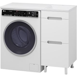 Напольная тумба под раковину Misty Байкал 100 R УТ000014749 39 см белый